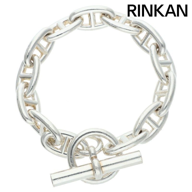 エルメス Chaine d'Ancre GM シェーヌダンクルGMシルバーブレスレット メンズ 13LINK