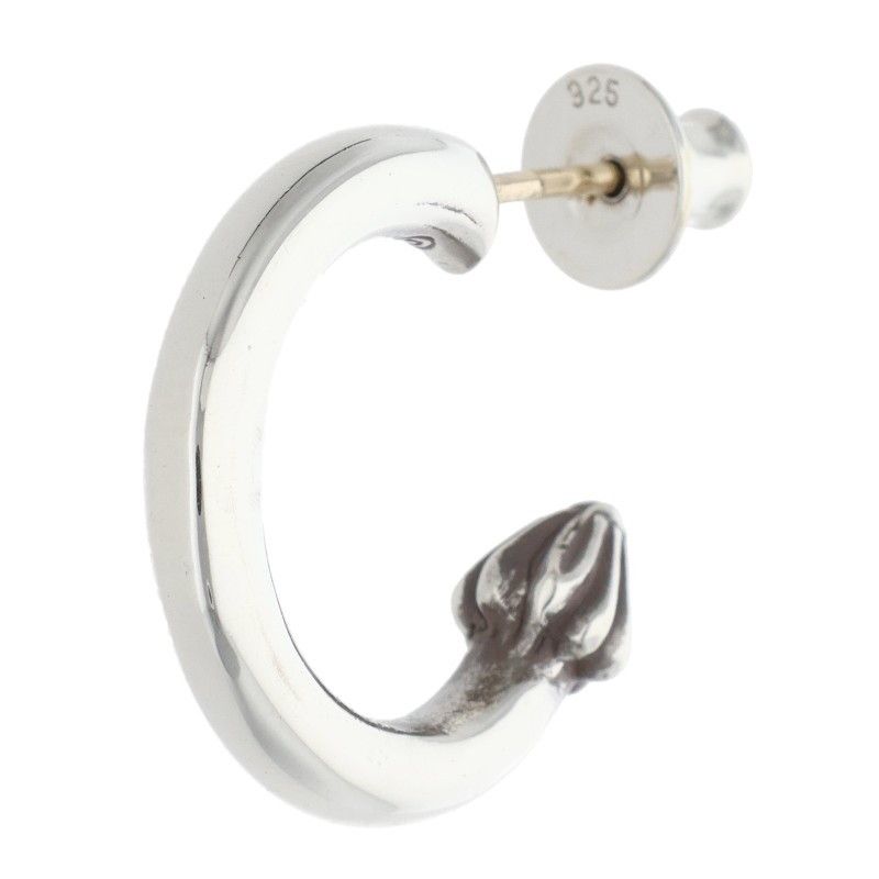 クロムハーツ プレーンフープシルバーピアス2個 クロムハーツ HOOP PLAIN/プレーンフープ シルバーピアス メンズ
