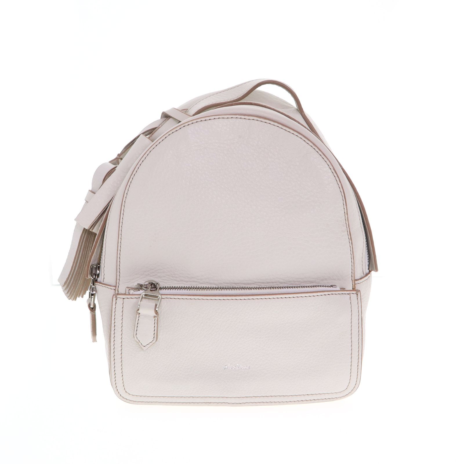 【中古】MAX MARA マックスマーラ バックパック リュックサック レディース メンズ バッグ ホワイト ブランド