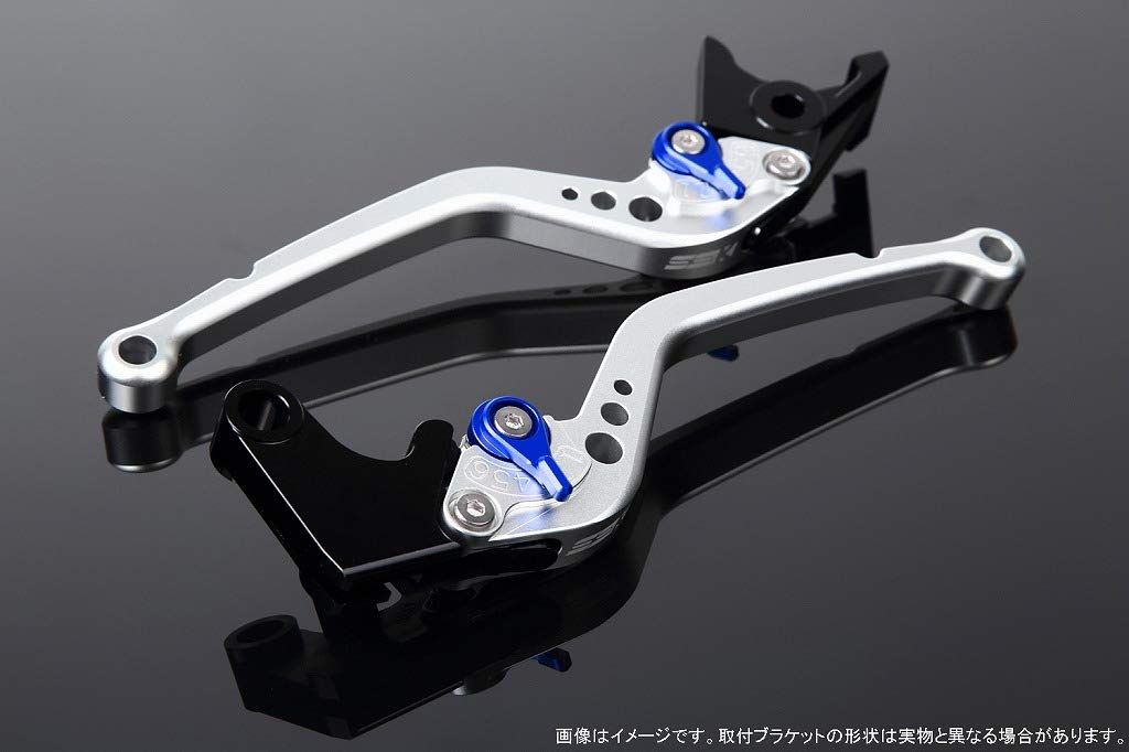 新品 SSK スピードラ アジャストレバーセット スタンダードロング レバー本体カラー:マットシルバー アジャスターカラー:マットブルー SUZUKI GSX-S125/GSX-R125 2017-2019