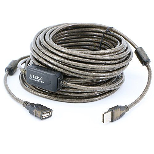 USB2.0延長ケーブル 15M リピーターケーブル USB2.0 Aオス-Aメス 480Mbps高速転送 アクティブリピータ 拡張子ケーブル 金メッキコネクタ 取り回し良い 15Mt 96f5a459
