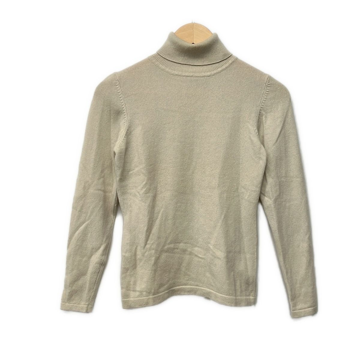 Pearls&Cashmere(パールズカシミア) 長袖セーター サイズS レディース美品 - ベージュ タートルネック