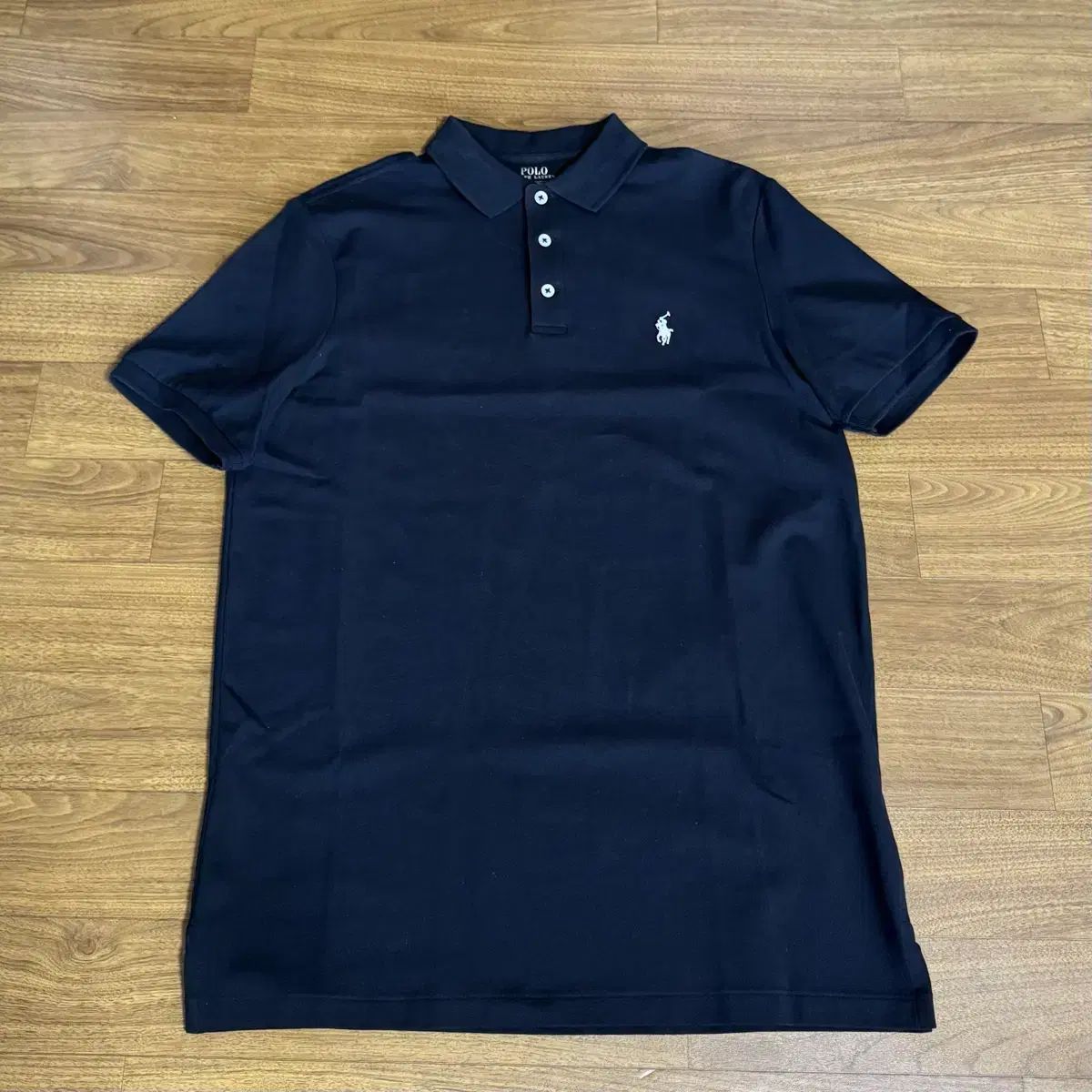 ポロ Classicフィット ストレッチ メッシ ポロ シャツ ブラック M