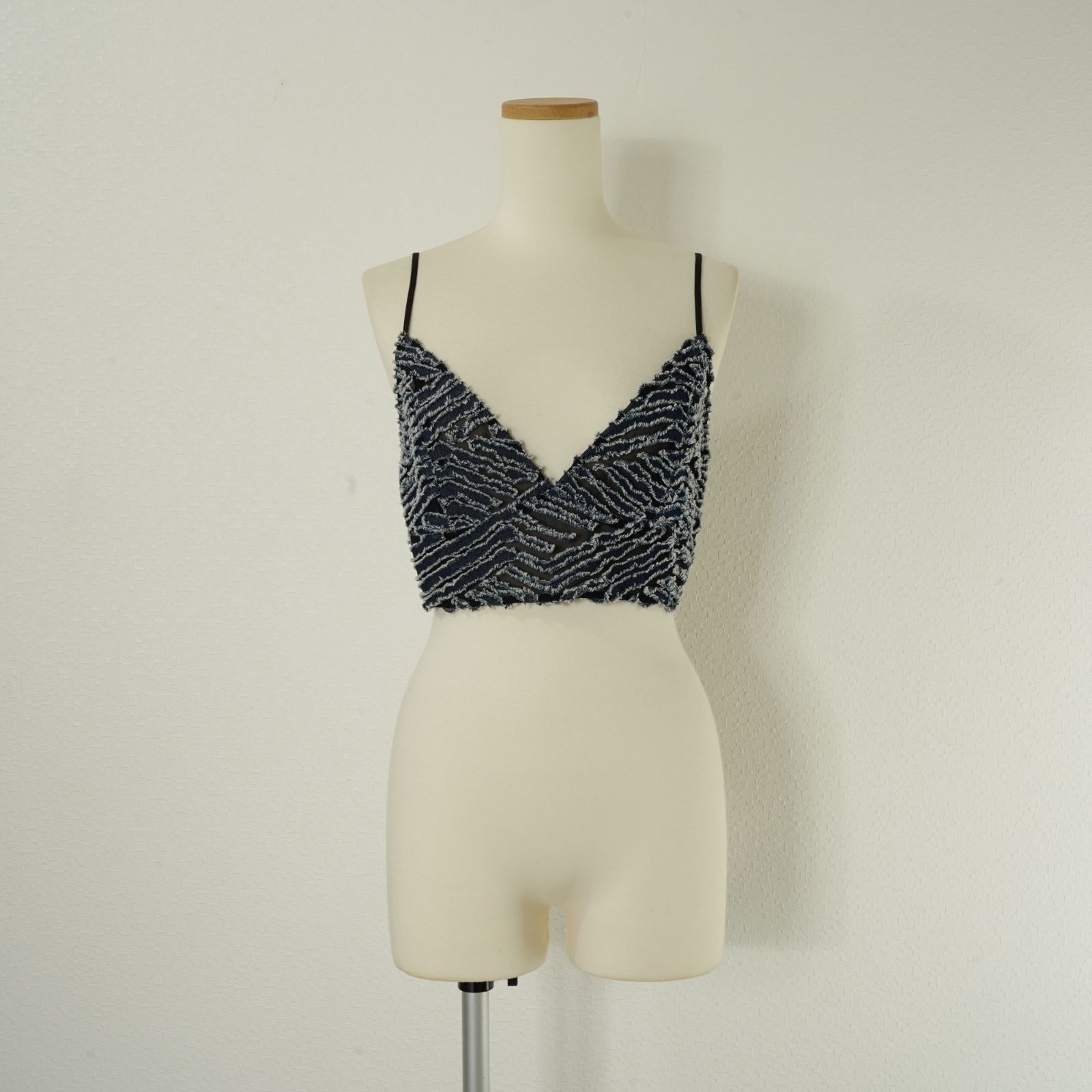 AMERI アメリ TAYLOR OPAL DENIM BUSTIER デニム ビスチェ ベスト 重ね着 レイヤード トップス