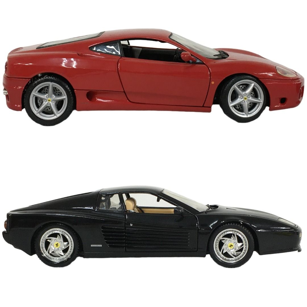 ホットウィール 1/18 FERRARI フェラーリ F512M ブラック,360 モデナ