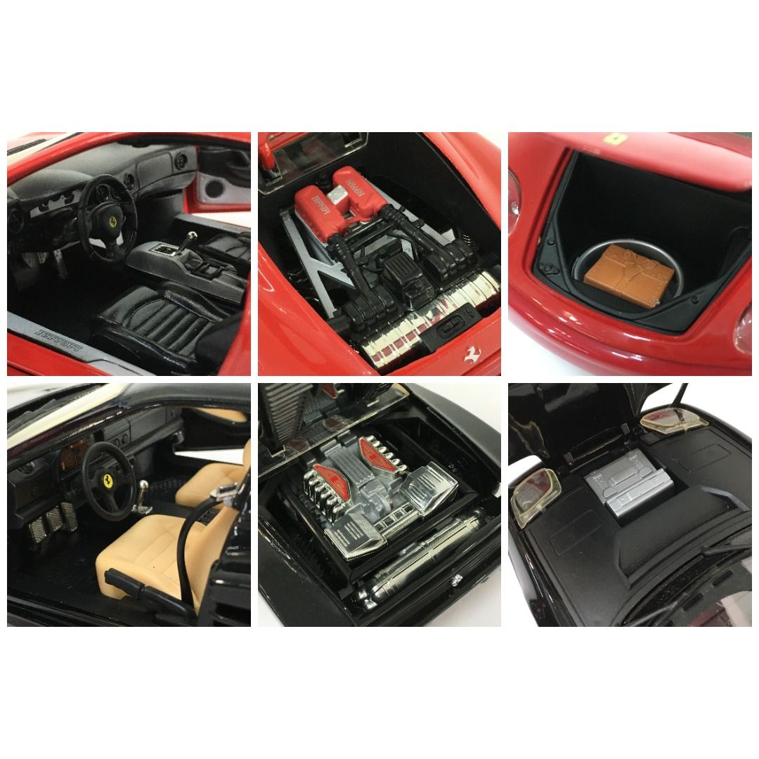 ホットウィール 1/18 FERRARI フェラーリ F512M ブラック,360 モデナ