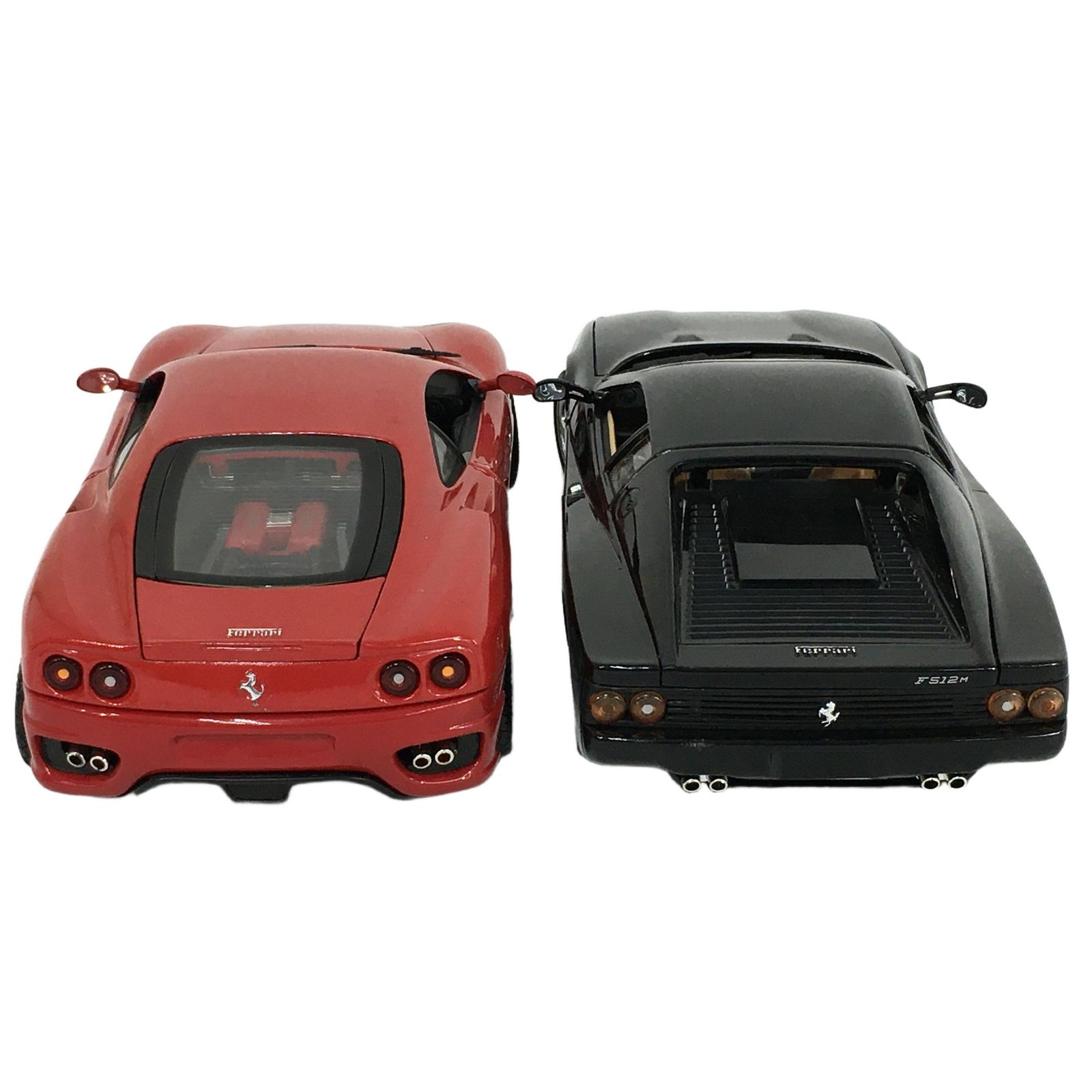ホットウィール 1/18 FERRARI フェラーリ F512M ブラック,360 モデナ