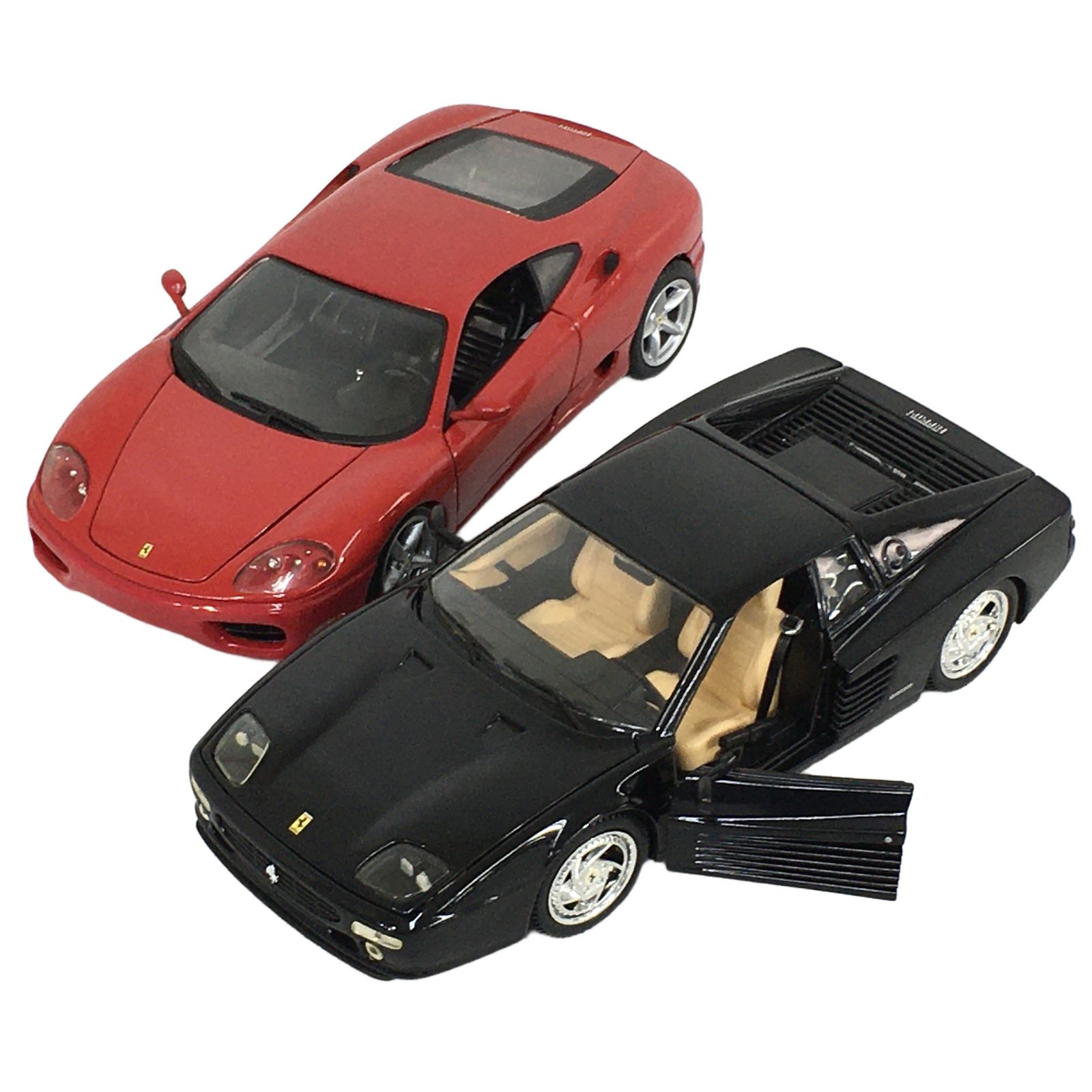 ホットウィール 1/18 FERRARI フェラーリ F512M ブラック,360 モデナ