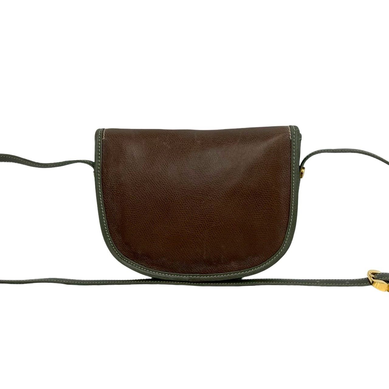 極 美品 LOEWE ロエベ ヴィンテージ アナグラム ロゴ レザー 本革 ミニ