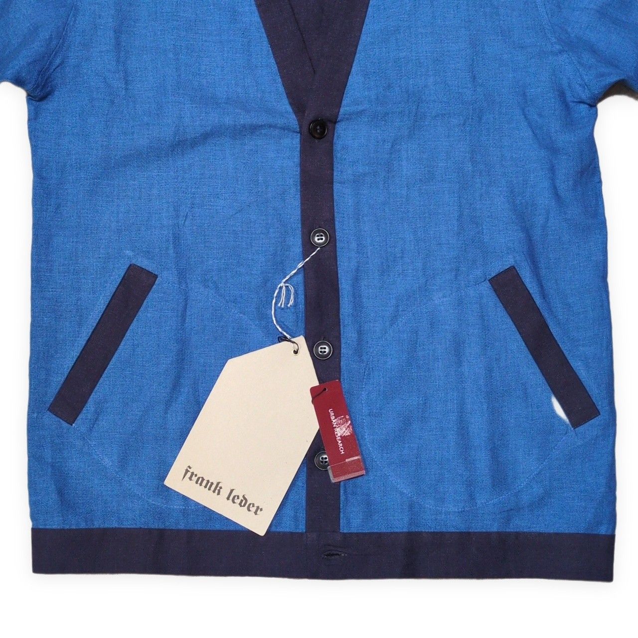 FRANK LEDER フランクリーダー リネンカーディガン 麻 タグ付き 美品