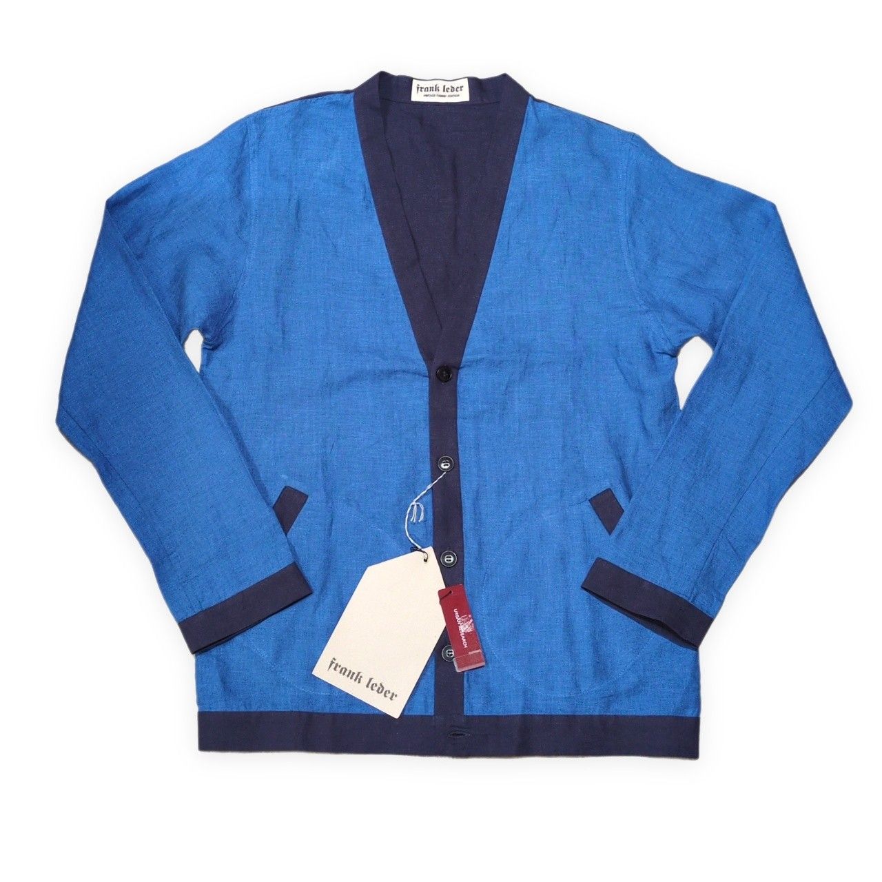 FRANK LEDER フランクリーダー リネンカーディガン 麻 タグ付き 美品