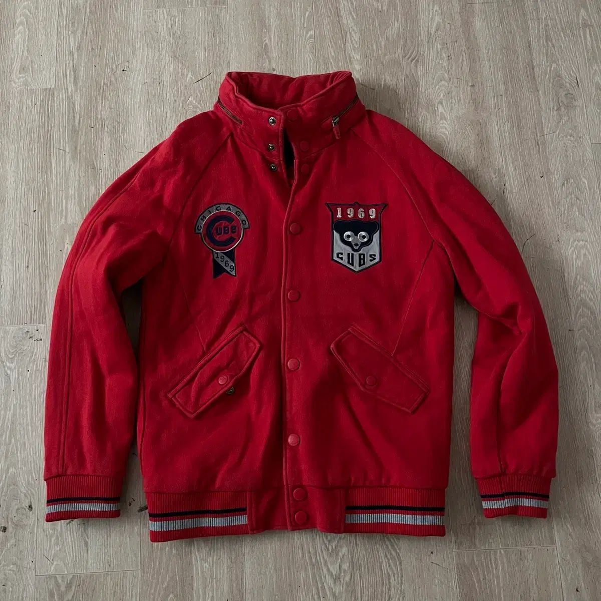 MLB シカゴ カブス ハイネック スタジャン バシティー ジャケット M/95