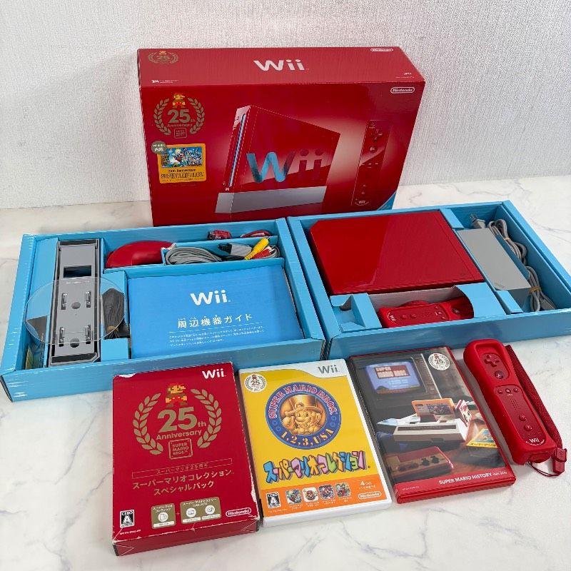 Wii本体 スーパーマリオ 25周年仕様 レッド スーパーマリオ