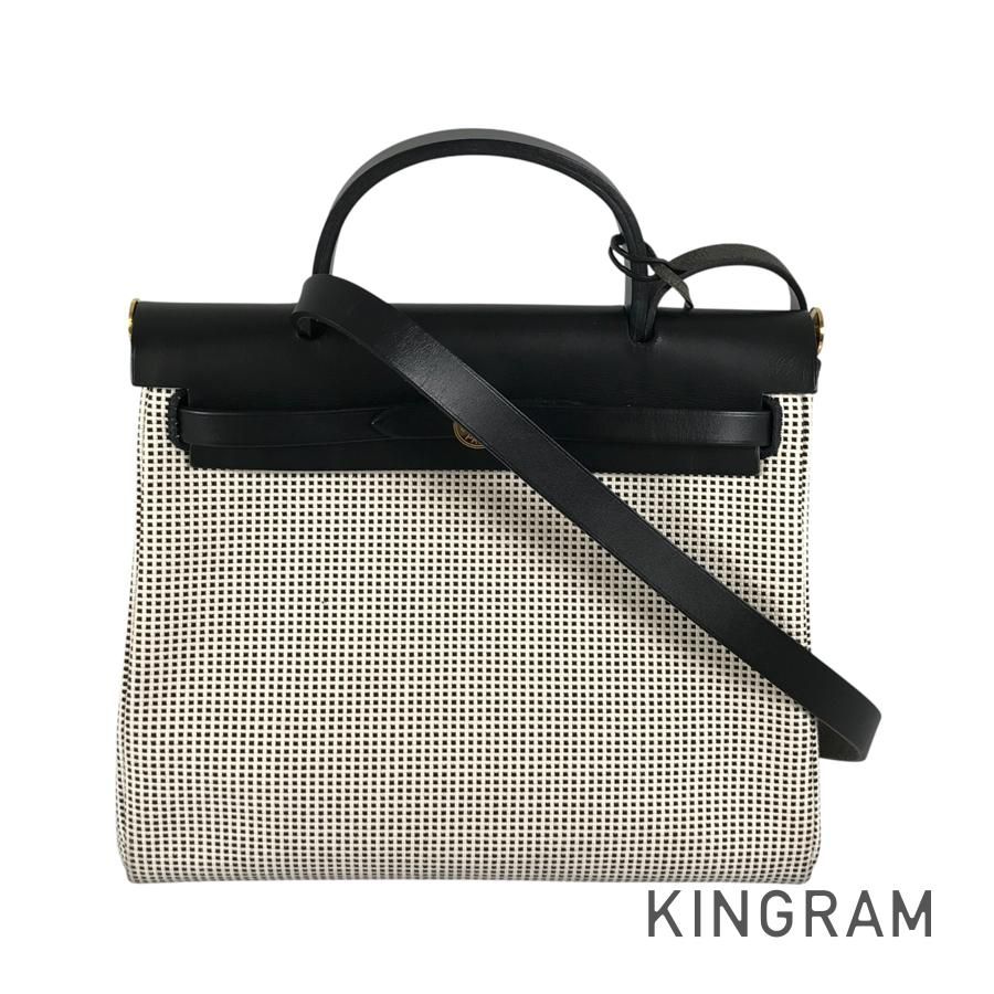 エルメス HERMES エールバッグ ジップ トワルGM ショルダーバッグ sst【中古】