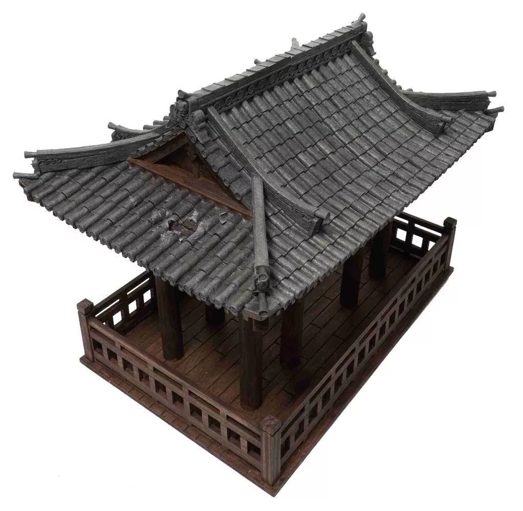 【新品】フィギュア S005AA+ 古風建築 1/12 ジオラマベース