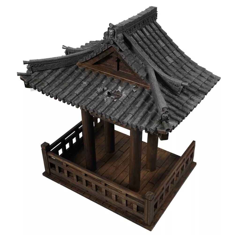 【新品】フィギュア S005A+ 古風建築 1/12 ジオラマベース