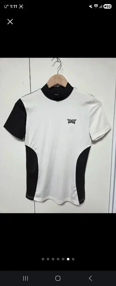 PXG ゴルフウェア 半袖 Tシャツ 白 ブラック