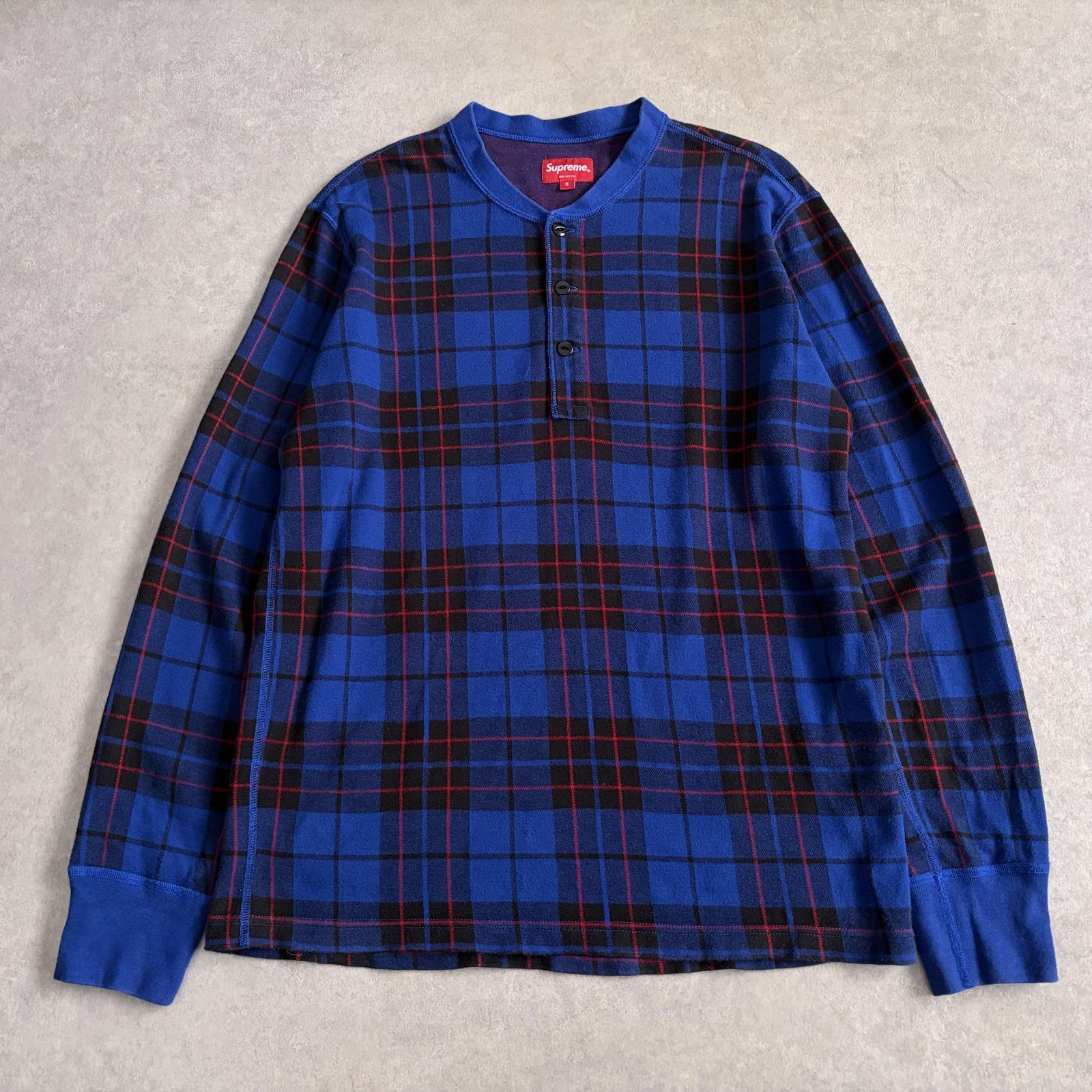 Supreme 2014aw Tartan Henley ヘンリーネック L/S Tシャツ ロンT シュプリーム
