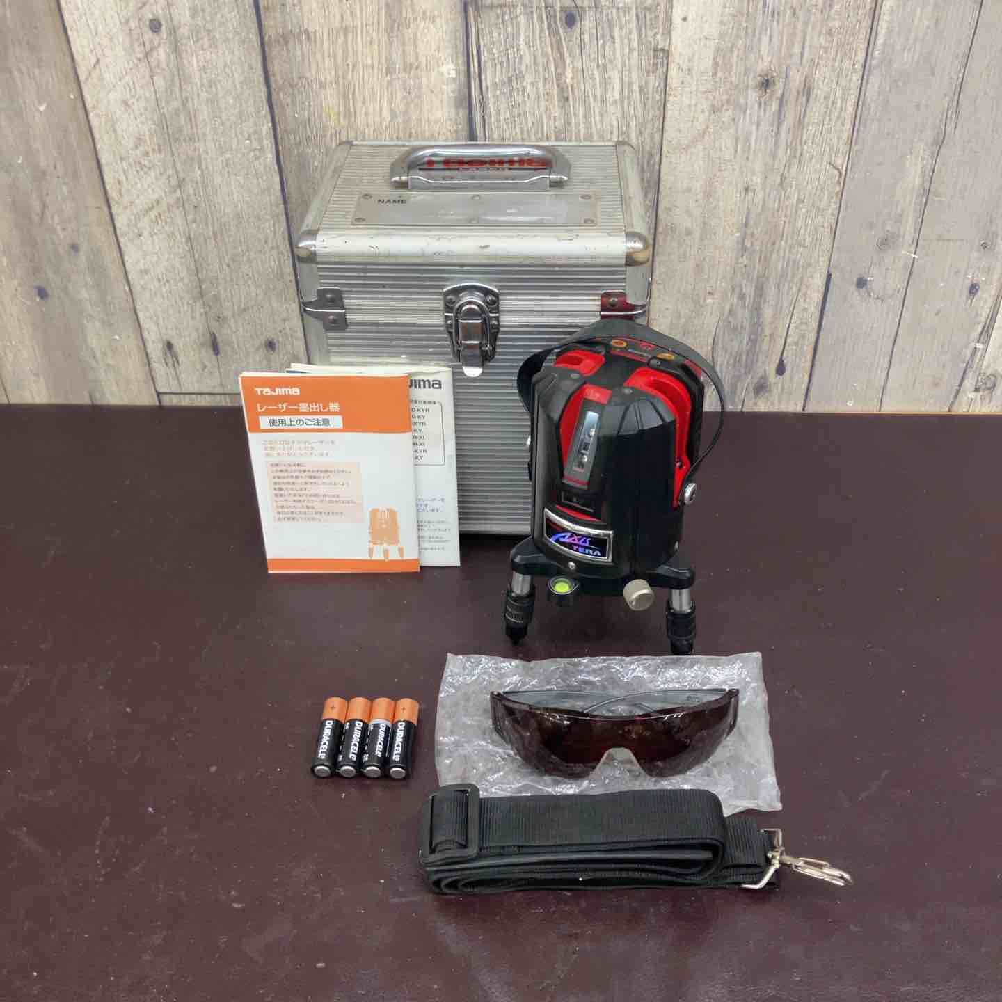 【中古品】 タジマ(TAJIMA) レーザー墨出し器 AXIS TERA テラ KYR 10m 矩・横・両縦 AXT-KYR 【東大和店】