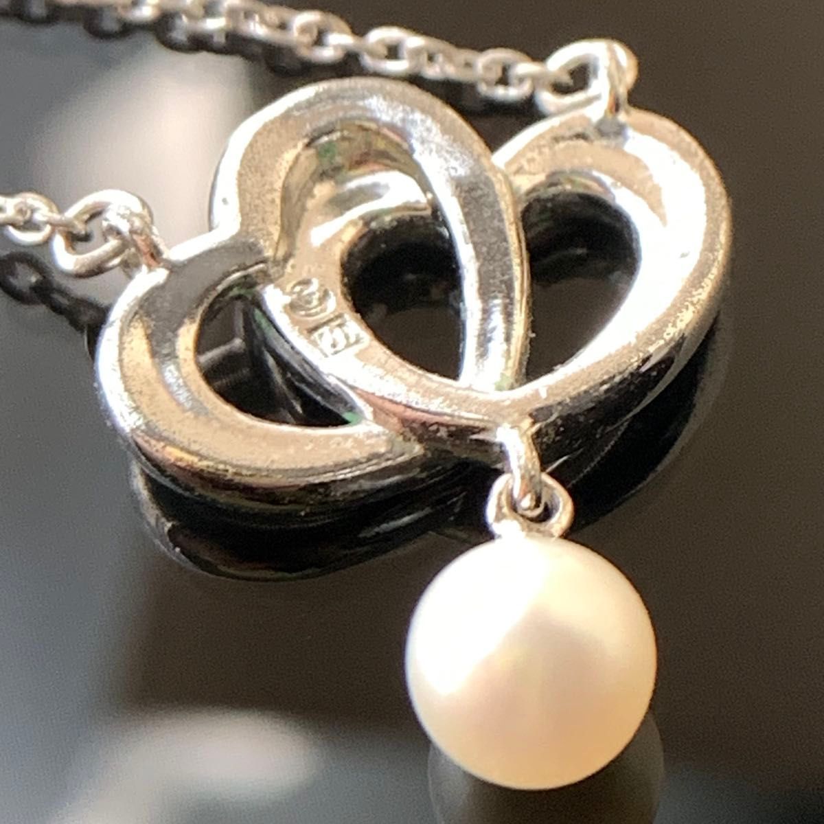 本真珠 TASAKI タサキ 田崎 ダブルハート ドロップ ネックレス - メルカリ