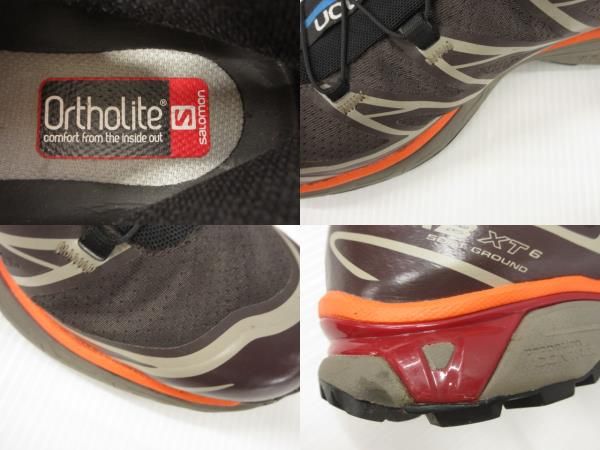 サロモン Salomon XT-6 ADV トレイル ローカットスニーカー コーヒー 412636 ブラウン 28.0cm