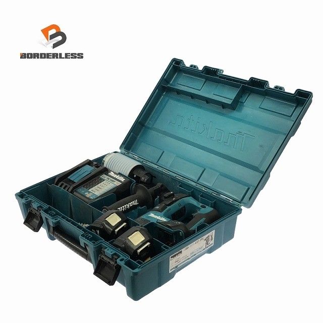 ☆比較的綺麗です☆makita マキタ 18V 17mm 充電式ハンマドリル HR171DRGX バッテリー2個(18V 6.0Ah) 充電器付き123908