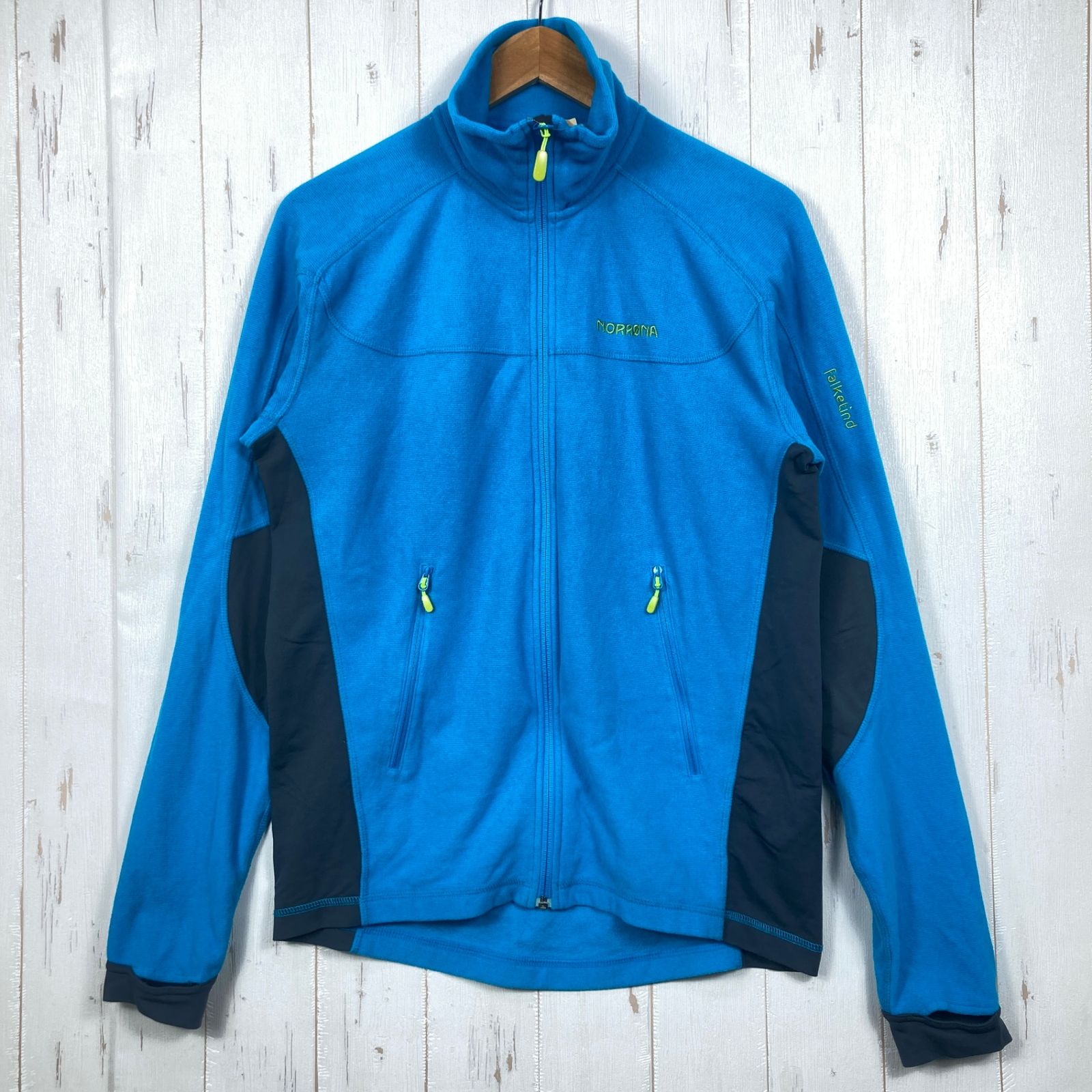 ✉️Men's M ブルー系 Norrona ( ノローナ ) フォルケティン ウォーム1 ジャケット Falketind Warm1 Jacket Caribbean Blue ポリエステル ウェア トップス アウター ジャケット フリー