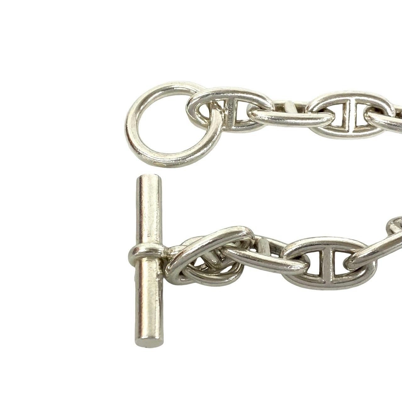 極 美品 HERMES エルメス シェーヌダンクル GM 13コマ ブレスレット