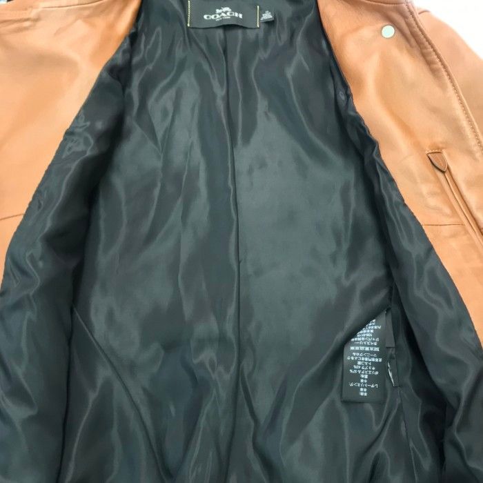 COACH コーチ ライダースジャケット レディース 秋冬 レザー ダブル