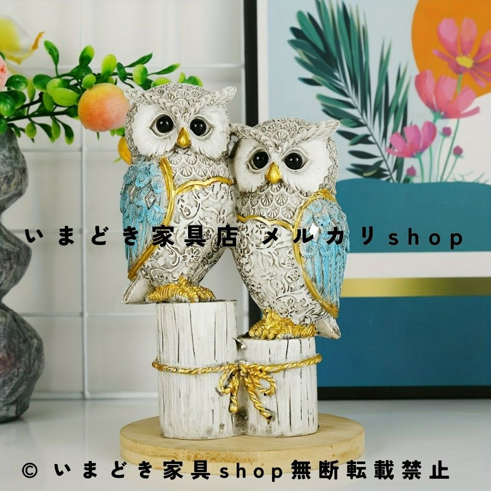 フクロウの置物 オーナメント インテリア雑貨 Amazon.co.jp: JAnjiaLxY