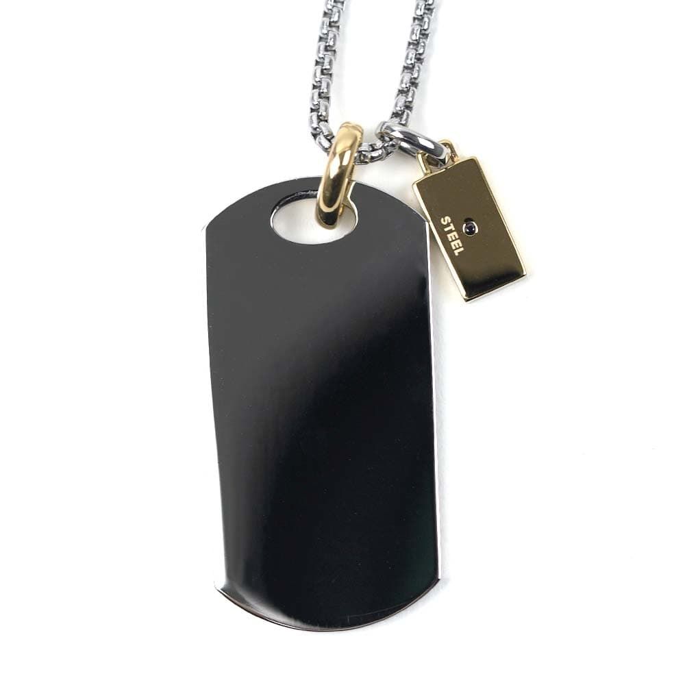 ディーゼル ネックレス ペンダント メンズ シルバー ゴールド ステンレススチール DIESEL DX1431931 ディーゼル ネックレス ペンダント メンズ シルバー ゴールド ステンレススチール DIESEL DX1431931