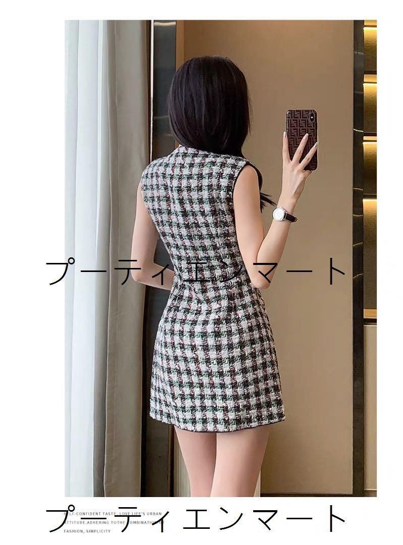 人気商品 26年新作｜春夏コーデ★ミニツイードワンピースセクシー★女子会デート｜ミニ丈・ツイード｜結婚式 二次会 お呼ばれ デート パーティー｜ワンピース｜高見え｜美シルエット｜着痩せ｜体型カバー｜上品｜華やか｜エレガント