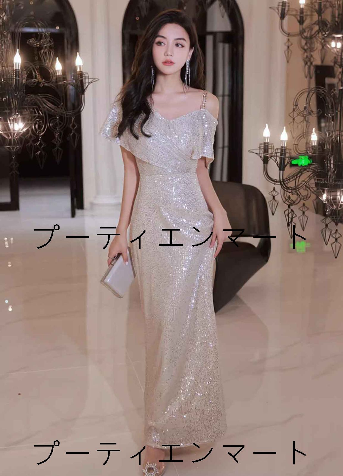 人気商品 ウエディングドレス 二次会 前撮り 大きいサイズ 結婚式/二次会ドレス 海外挙式 ウェディングドレス ライトドレス 花嫁ドレス ロングドレス 後撮り 結婚式 スレンダードレス 半袖 ワンピース 宴会 司会者　シャンパン