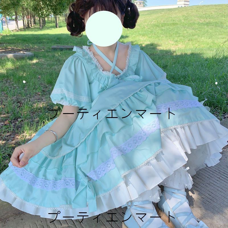 人気商品 薄荷の夏デザイン ロリータ短袖ワンピース 夏の森系風 レース装飾 可愛い 清涼感たっぷり 姫系ドレス レディース 高品質 韓国スタイル ガーリー 日常使い デートに最適 おしゃれ 人気商品 薄荷の夏デザイン ロリータ短袖ワンピース 夏の森系風 レース装飾 可愛い 清涼感たっぷり 姫系ドレス レディース 高品質 韓国スタイル ガーリー 日常使い デートに最適 おしゃれ