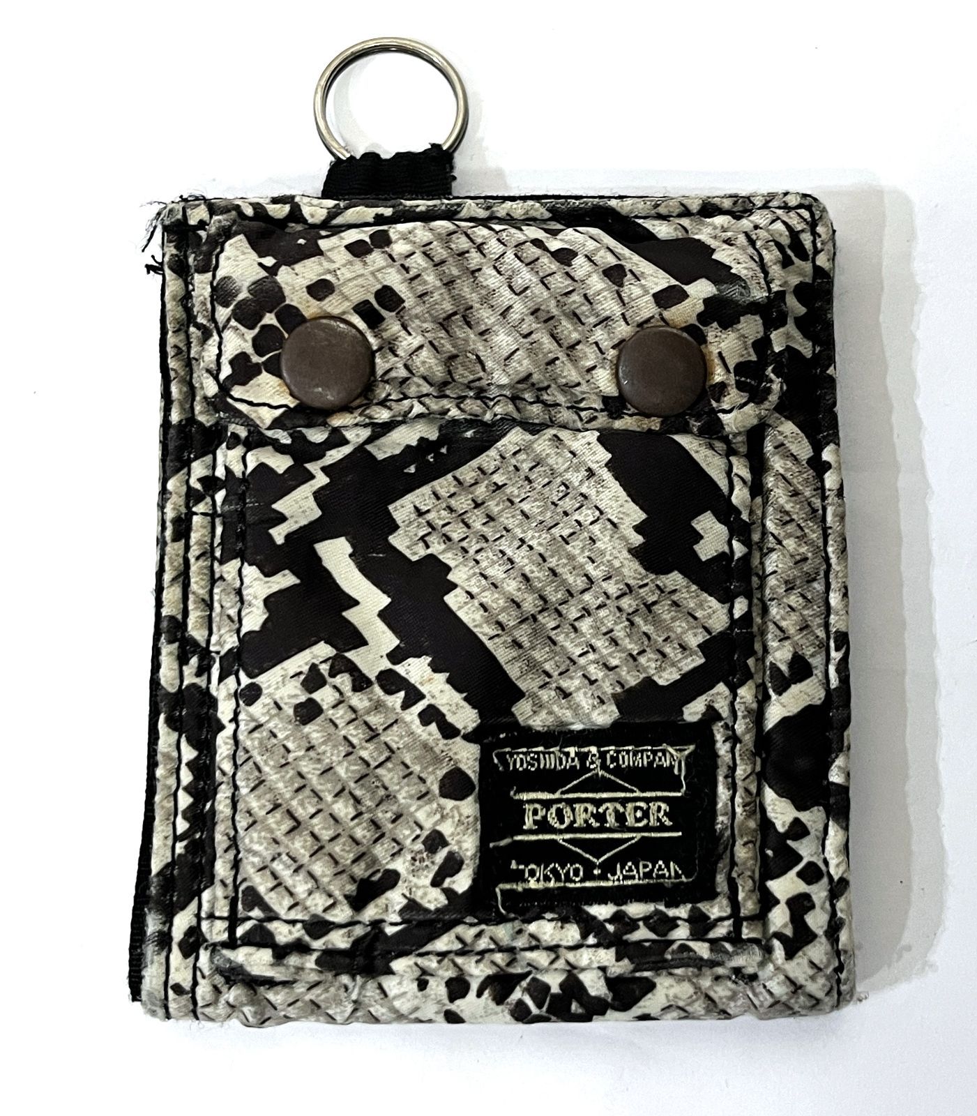 HEAD PORTER｜ヘッドポーター パイソン柄 二つ折りウォレット 財布