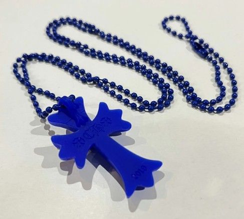 Chrome Hearts Rubber Small CH Cross Silicon Necklace 
