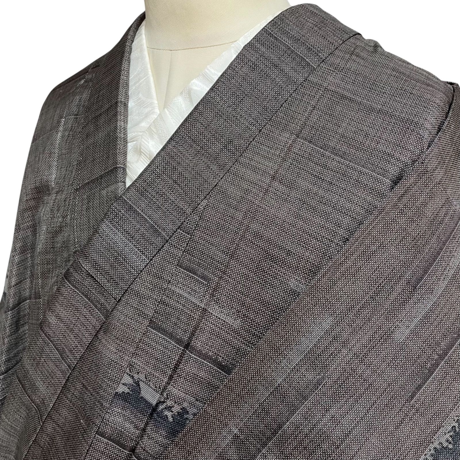 #J911 大島紬 風景文 塔 正絹 和服 和装 着物 7,094円