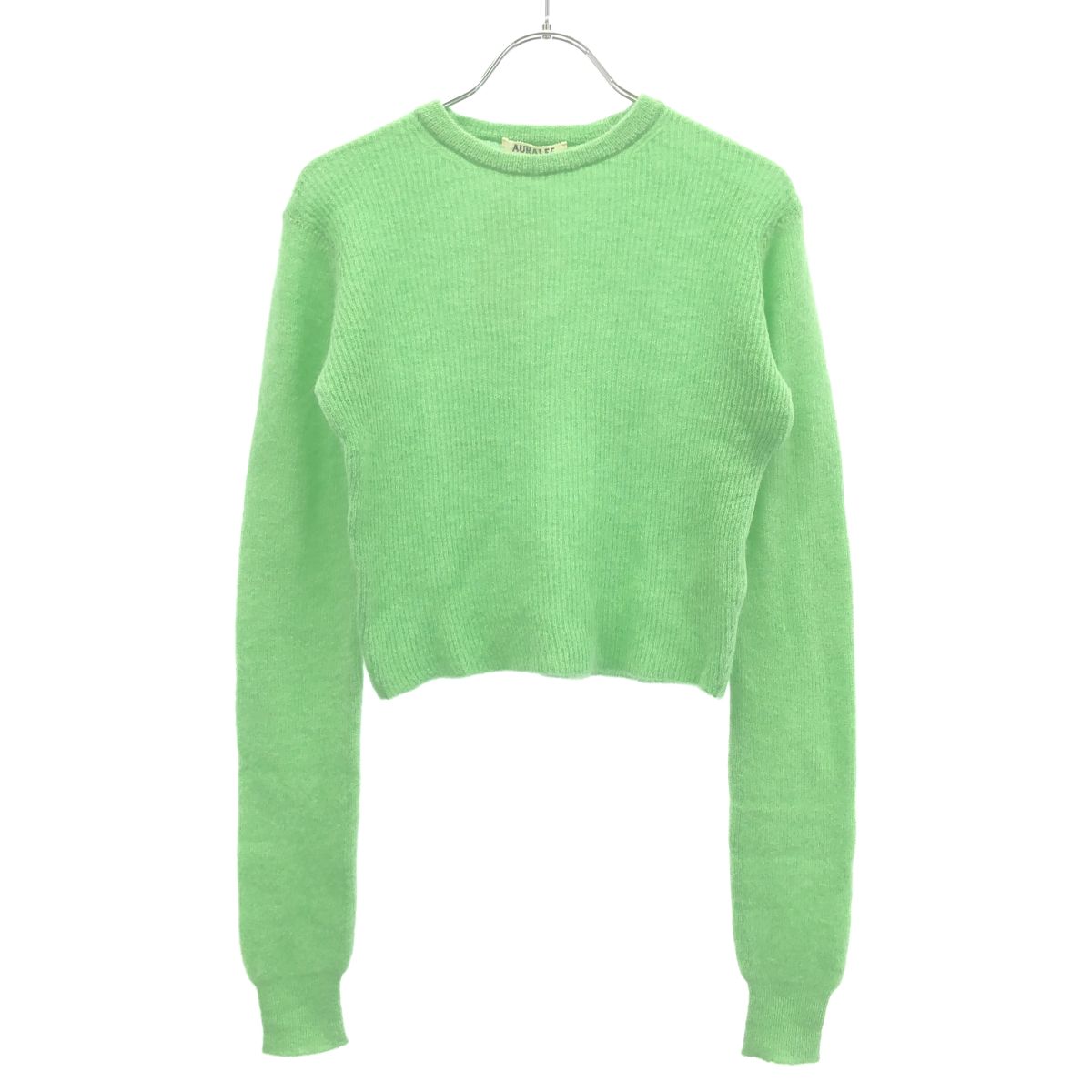 AURALEE オーラリー 24AW BABY SURI ALPACA SHEER KNIT P/O ニットセーター A24AP03AK グリーン 0