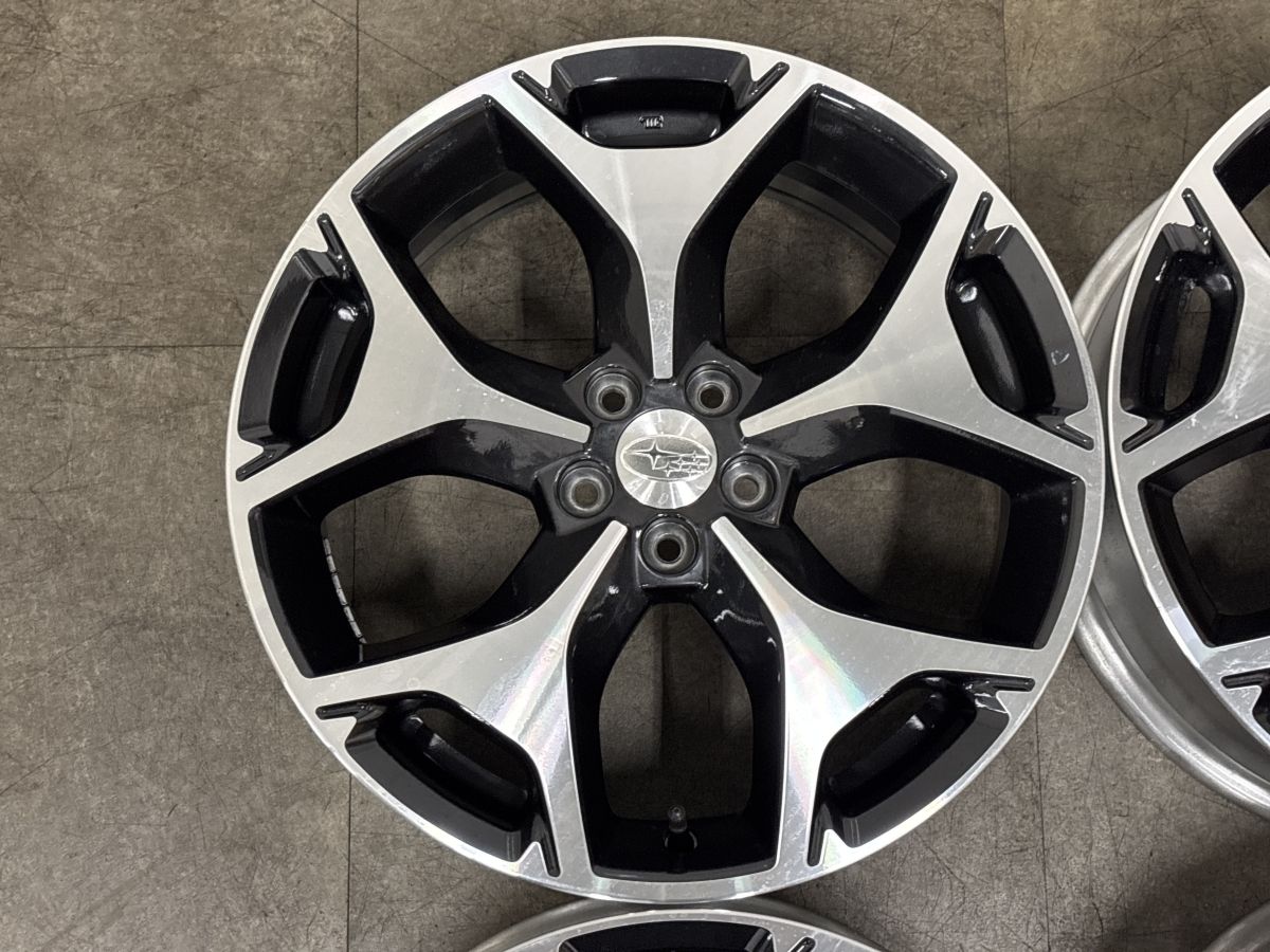 スバル　純正ホイール　フォレスター18X7J　114.3　インセット　+48 良好品】スバル SJ フォレスター 純正 18in 7J +48 PCD100 4本セット