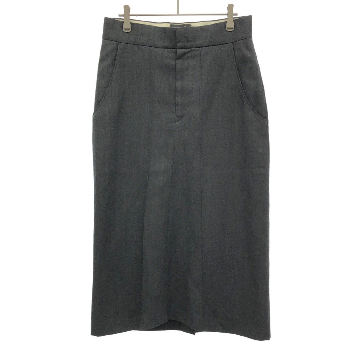 ISABEL MARANT イザベルマラン センタークリースタイトスカート 1BH018I グレー 38
