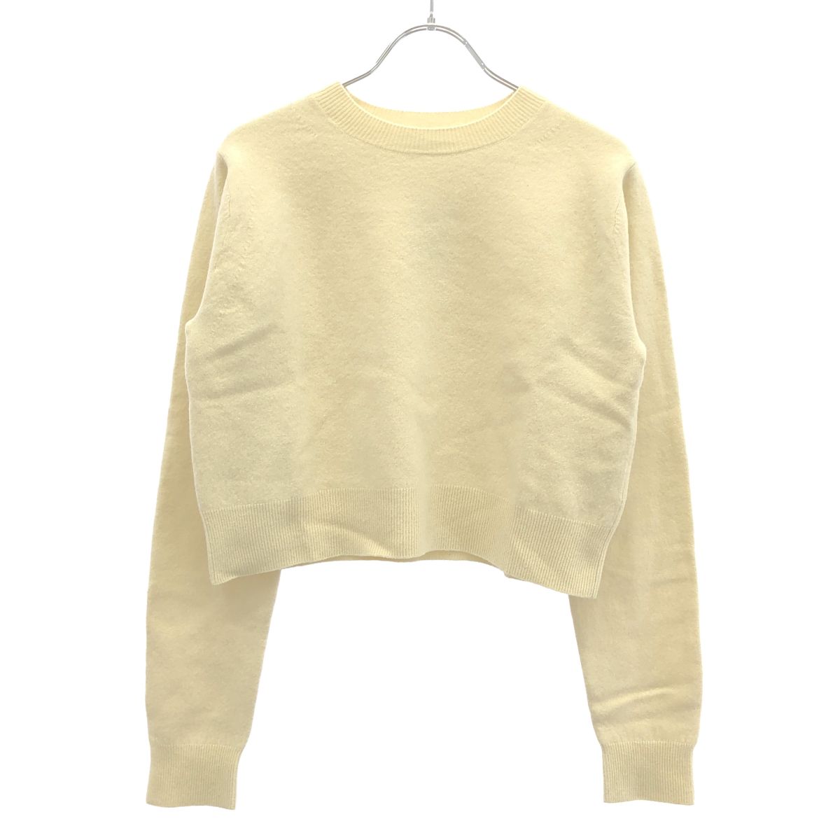 AURALEE オーラリー 21AW FELTED WOOL KNIT ウールニットセーター A21AP04SF アイボリー 1