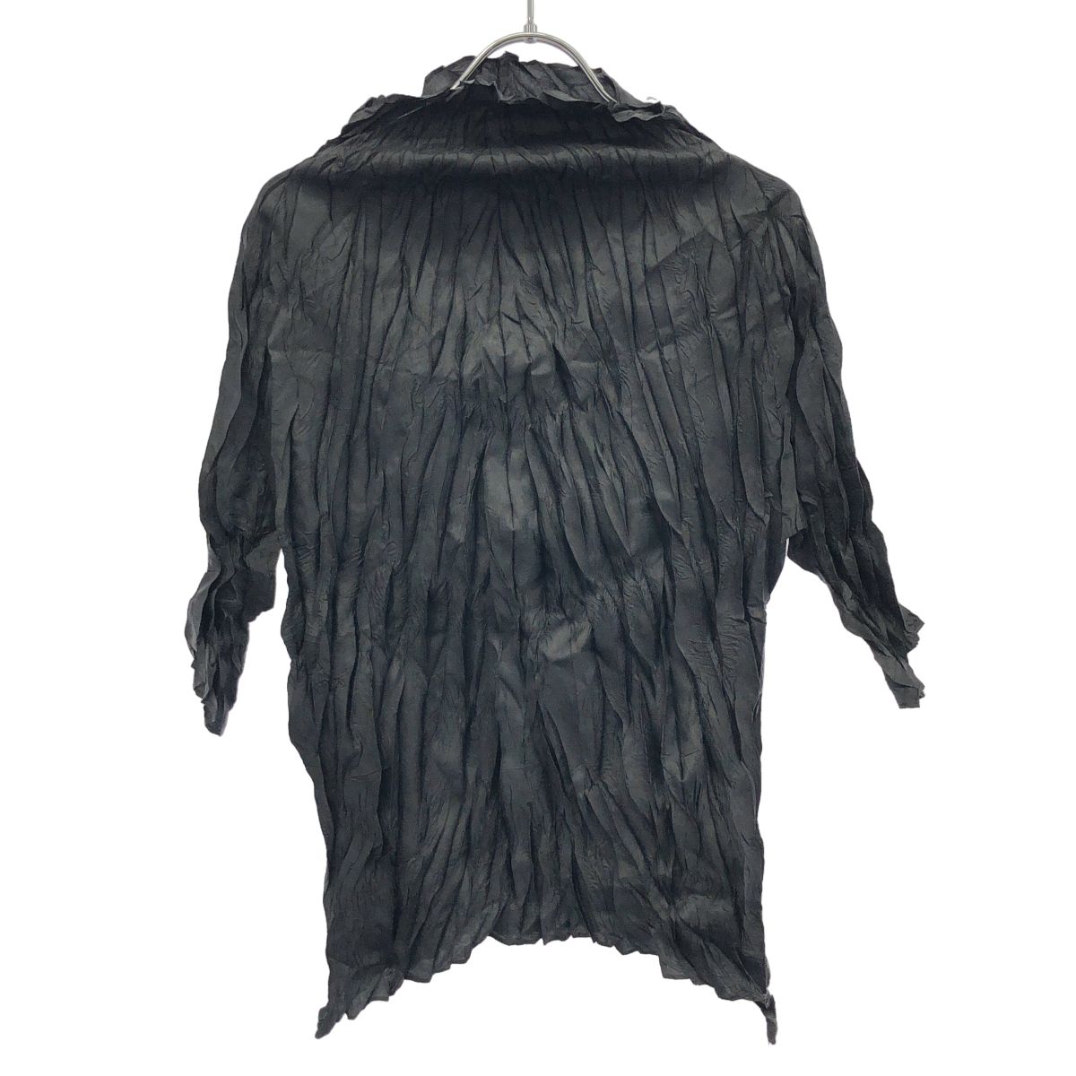 PLEATS PLEASE ISSEY MIYAKE プリーツプリーズ イッセイミヤケ ワッシャーハイネックトップス PP32-ZT902 ブラック 3
