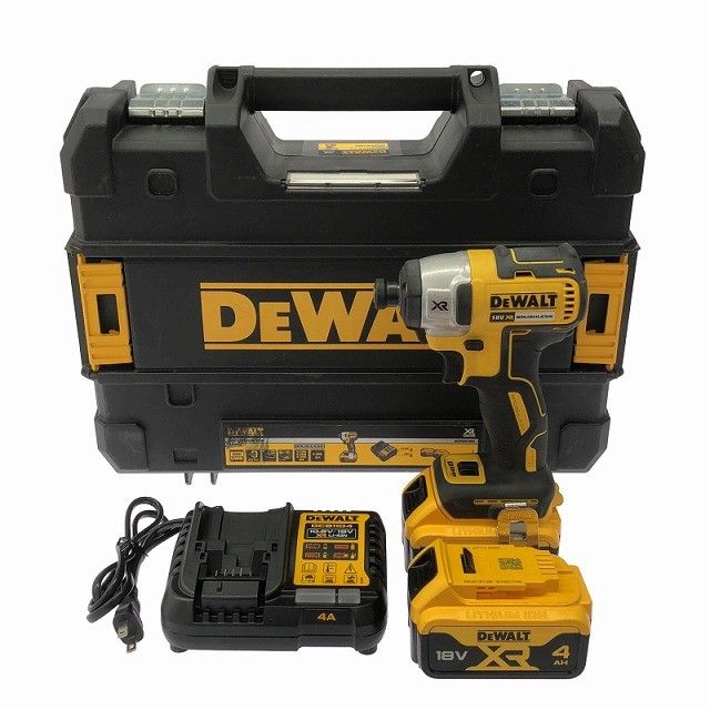 ☆中古品☆DEWALT デウォルト 18V コードレスインパクトドライバー DCF887M2 バッテリ2個(4.0Ah) 充電器 ケース付 充電式129034 ☆中古品☆DEWALT デウォルト 18V コードレスインパクトドライバー DCF887M2 バッテリ2個(4.0Ah) 充電器 ケース付 充電式129034