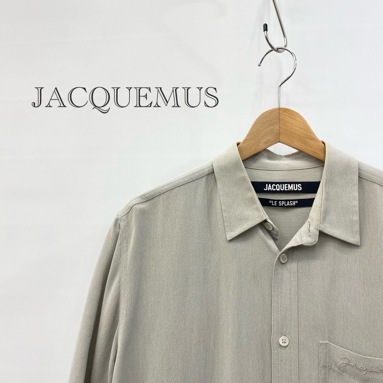 JACQUEMUS LE SPLASH 半袖 シャツ トップス 46 グレー Mサイズ相当 メンズ ファッション _201023
