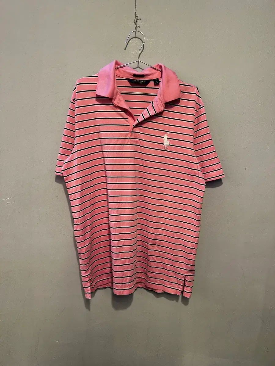 POLO RALPH LAUREN ポロラルフローレン ピンク ストライプ カラーTシャツ