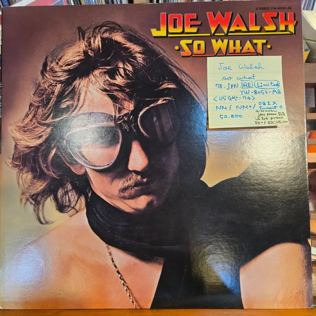 Joe Walsh so what 78 jpn RE LIMITED NM ／ N