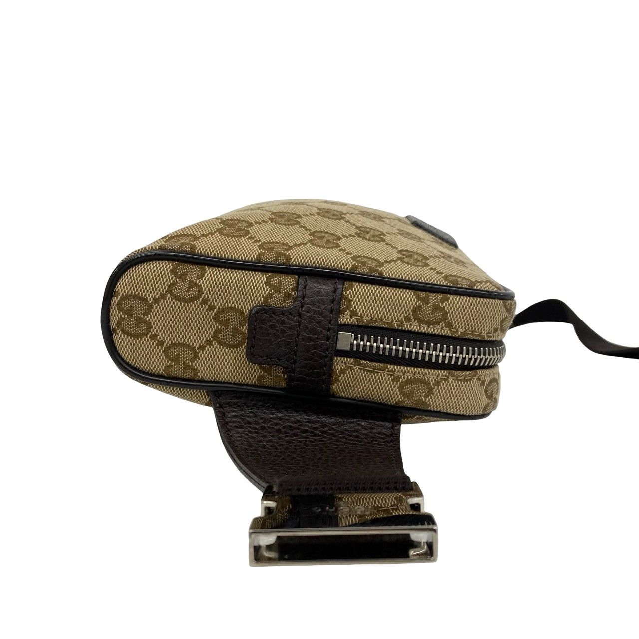 ほぼ未使用 保存袋付き GUCCI グッチ GG ロゴ 柄 キャンバス レザー 本