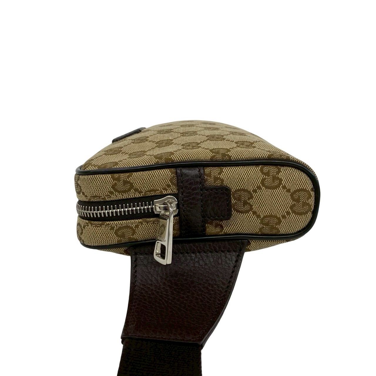 ほぼ未使用 保存袋付き GUCCI グッチ GG ロゴ 柄 キャンバス レザー 本