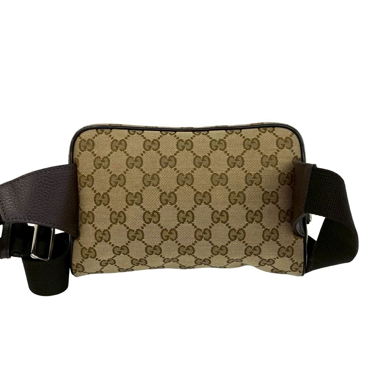 ほぼ未使用 保存袋付き GUCCI グッチ GG ロゴ 柄 キャンバス レザー 本