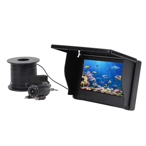 1080P水中釣りカメラ、 4.3インチスクリーンポータブル魚探カメラ、220°広角ビュー、30mケーブル、2000cdの明るさ、 アイスレイクシーボートカヤックフィッシング用5MPセンサーkoe a48d17f3